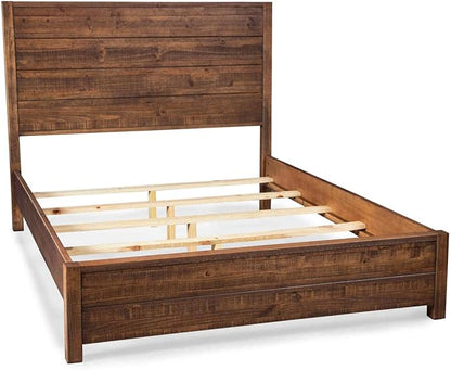 Grain Wood Furniture Montauk Solid Wood Bed, Full Size, Rustic Walnut