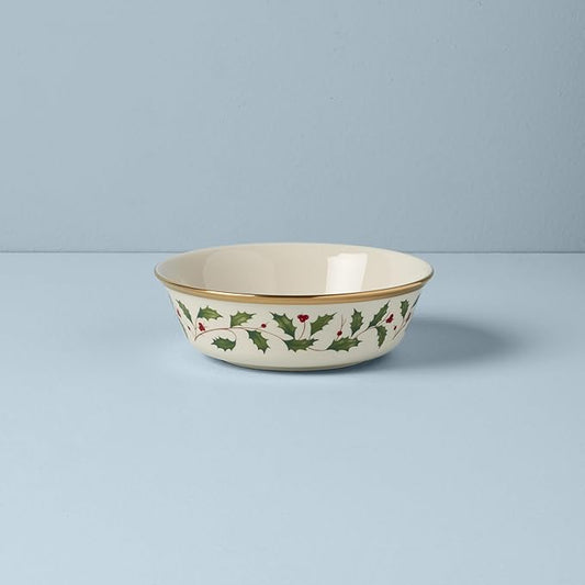 Lenox 146504230 Holiday All-Purpose Bowl, Christmas Dinnerware