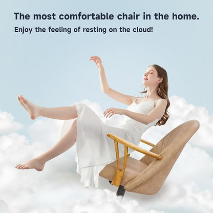 Chromcraft Set of 6 Caster Swivel Tilt Dining Chairs, PU Leather Chairs with Soft Wheels, Ultra Comfy Sturdy Kitchen Room Chairs, Rolling Chair on Wheels for Home (Ivanhoe NPL Nude)