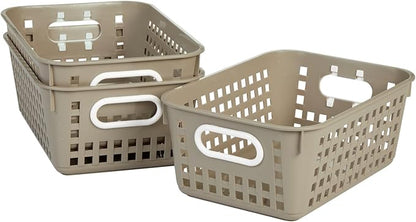 Really Good Stuff Medium Basket - Set of 6 -Tan