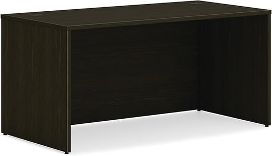 HON MOD Executive Desk 60-Inch Large Computer Desk Shell, Thick Wooden Laminate, Modern Table with Cord Management, 60" W x 30" D x 29" H, Java Oak