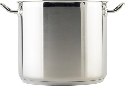 Winware Stainless 20-Quart Steel Stock Pot with Cover, Silver