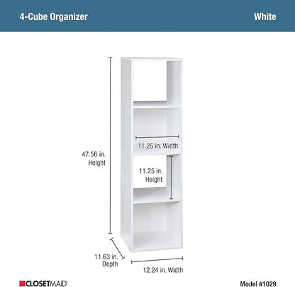 Closetmaid 4 Cube Stackable Storage, White