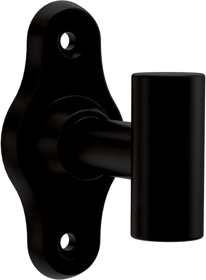 FRANKLIN BRASS Calloway (1-Pack) Towel Hooks Matte Black Single Bathroom Hooks Wall Mounted for Robes & Towels Hand Towel Hook Holder Kitchen, Bathroom Accessories CLWY35-MB