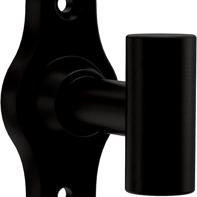 FRANKLIN BRASS Calloway (1-Pack) Towel Hooks Matte Black Single Bathroom Hooks Wall Mounted for Robes & Towels Hand Towel Hook Holder Kitchen, Bathroom Accessories CLWY35-MB