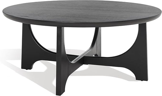 SAFAVIEH Couture Collection Sasha Contemporary Black Round Coffee Table