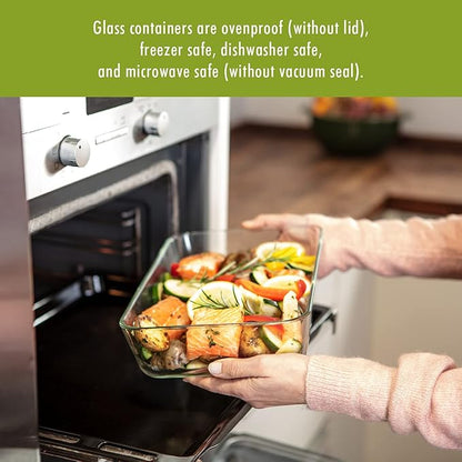 ZWILLING Fresh & Save Glass Vacuum Gratin Dish, Airtight Food Storage Container