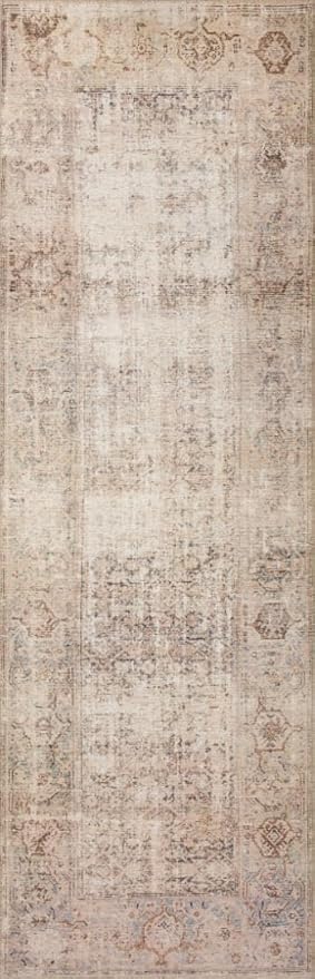 Loloi Amber Lewis Georgie Collection GER-02 Ocean/Sand 3'-0" x 12'-0", .19" Pile Height, Runner Rug