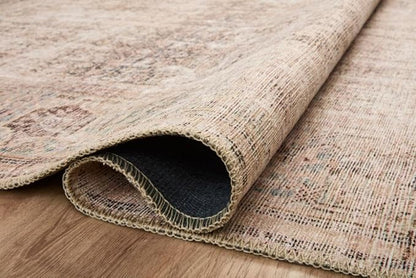 Loloi Amber Lewis Georgie Collection GER-02 Ocean/Sand 2'-3" x 3'-9", .19" Pile Height, Accent Rug