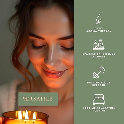 Pecksniff's Aromatherapy Re-Covery 3-Wick Candle, Juniper & Patchouli, Premium Spicy Pine Scent, Long-Lasting & Eco-Friendly, 285g