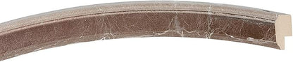 OVALCREST Oval Beveled Wall Mirror for Home Decor - Toronto Style - Champagne Silver - 18" x 14"