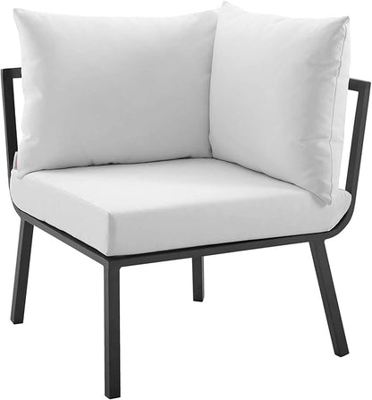 Modway Riverside Outdoor Furniture, 4-Piece Set, Gray White