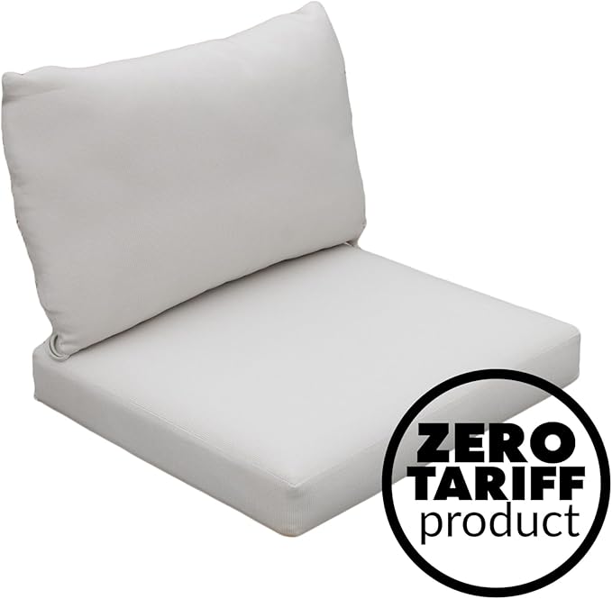 Tommy Bahama Deep Seating Lounge Cushion, 23" X 24" X 4", Bamboo Bay Bone