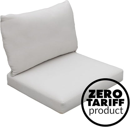Tommy Bahama Deep Seating Lounge Cushion, 24" X 24" X 4", Bamboo Bay Bone