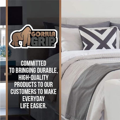 GORILLA GRIP Non Slip Mattress Gripper, Prevents Mattresses from Sliding and Holds Bed in Place, Pad Grips Beds, Sofa, Couch, Chair Cushions and Helps Keep Topper from Slipping, Easy Trim Pads Twin XL