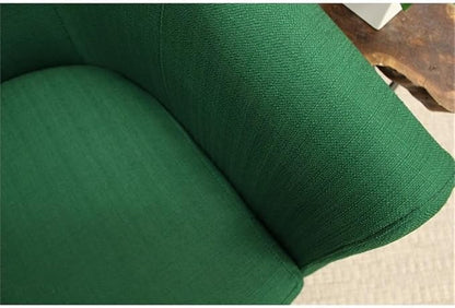 Pemberly Row 17.5" Traditional Fabric Club Chair in Emerald Green