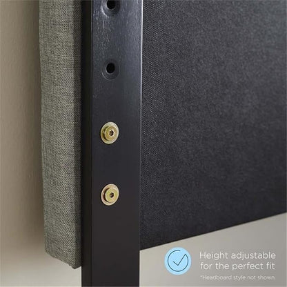 Pemberly Row Queen Modern Rubberwood and MDF Headboard in Walnut