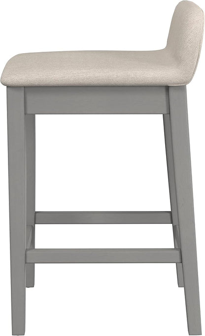 Hillsdale Furniture Maydena Wood Counter Height Stool, Distressed Gray