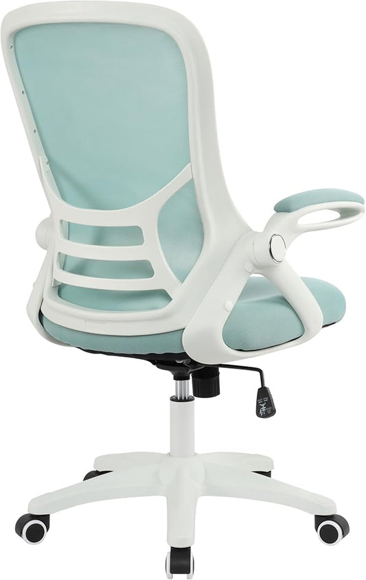 HYLONE Office Chair Ergonomic Desk Chair with Adjustable Armrests, Mesh Executive Chair, Home Office Computer Chairs for Long Hours(Blue)