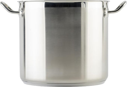 Winware Stainless Steel 16 Quart Stock Pot with Cover, Silver