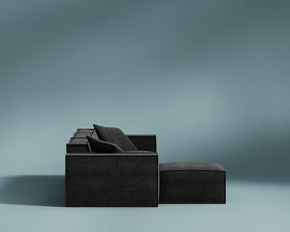 ROVE LAB M1 Modular Sectional Sofa with Ottoman, Sofa in a Box, PetFriendly Modular Couch, Spill-Resistant,Sustainable, Stylish, Modern Sectional Couch for Living Room with SmartFoam Comfort
