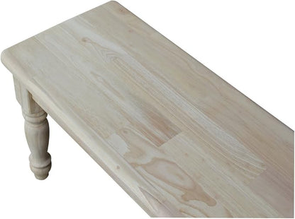 International Concepts BE-72S Shaker Style Bench, Unfinished