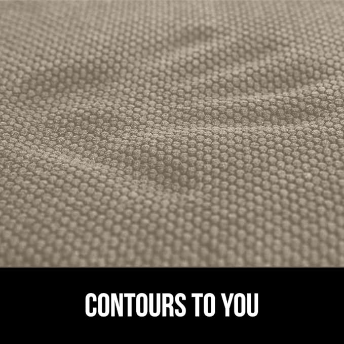 GORILLA GRIP Slip Resistant Chair Cushions, No Ties Required, Set of 8 Memory Foam Pads for Dining Room, Kitchen Table, Office, Rocking Chairs, Plush Seat Cover Cushion Pad, Home Decor, 16x16, Beige