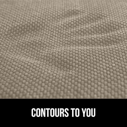GORILLA GRIP Slip Resistant Chair Cushions, No Ties Required, Set of 8 Memory Foam Pads for Dining Room, Kitchen Table, Office, Rocking Chairs, Plush Seat Cover Cushion Pad, Home Decor, 16x16, Beige