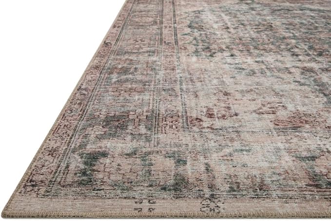 Loloi Amber Lewis Georgie Collection GER-08 Lagoon/Beige 3'-0" x 10'-0", .19" Pile Height, Runner Rug