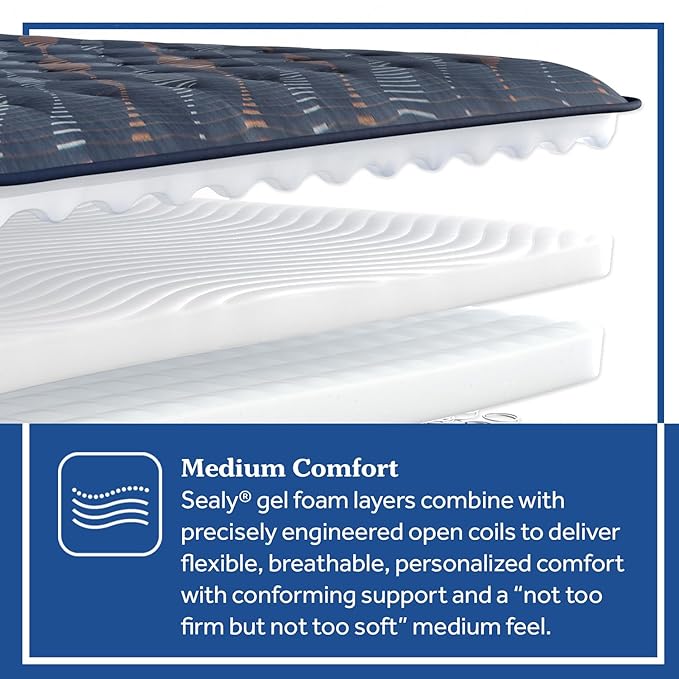Sealy Warner 12" Medium Tight Top Innerspring Mattress - California Twin