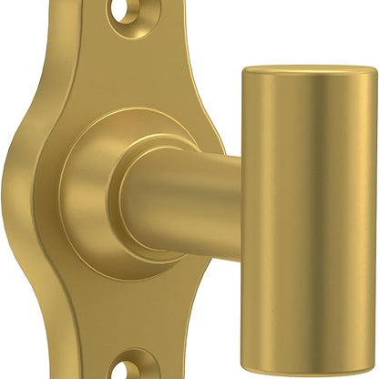 FRANKLIN BRASS Calloway (1-Pack) Towel Hooks Satin Gold Single Bathroom Hooks Wall Mounted for Robes & Towels Hand Towel Hook Holder Kitchen, Bathroom Accessories CLWY35-SG