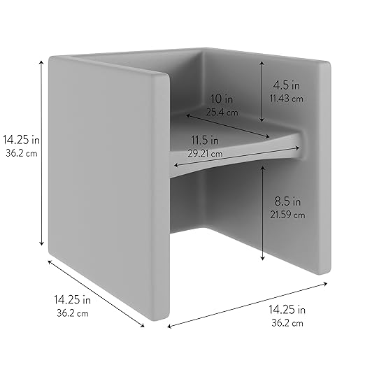 Children's Factory 3-in-1 Cube Chair for Kids, Flexible Seating Classroom Furniture, 1-Pack, Sand
