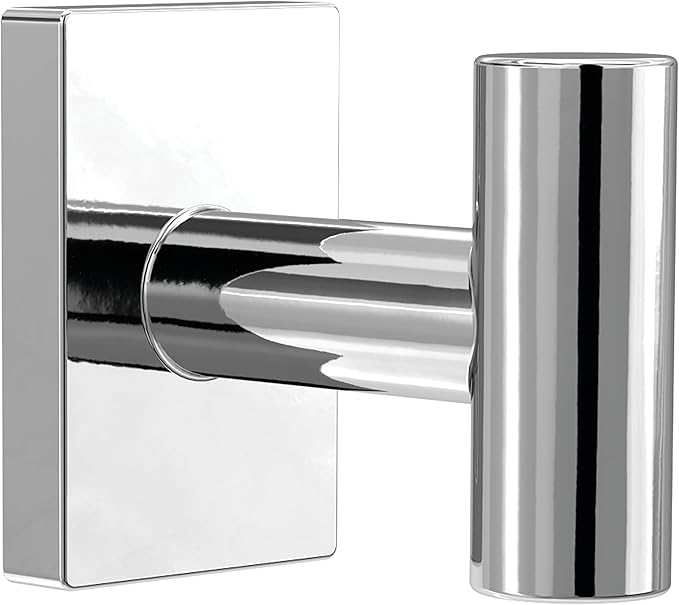 FRANKLIN BRASS Hartwell (1-Pack) Towel Hooks Polished Chrome Single Bathroom Hooks Wall Mounted for Robes & Towels Hand Towel Hook Holder Kitchen, Bathroom Accessories HRT35-PC