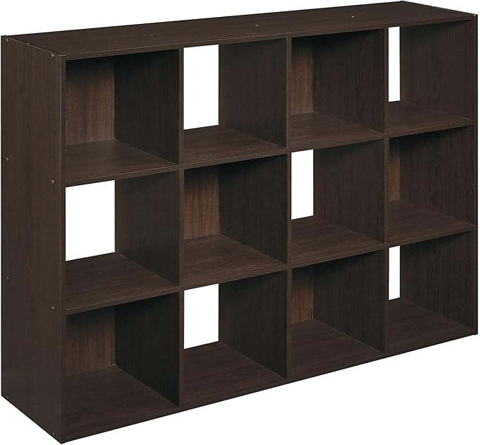 ClosetMaid 1292 Cubeicals Organizer, 12-Cube, Espresso