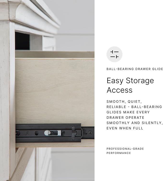 Signature Design by Ashley Wildenauer Farmhouse 1-Drawer End Table with Lower Shelf and USB Ports, Light Brown & Black