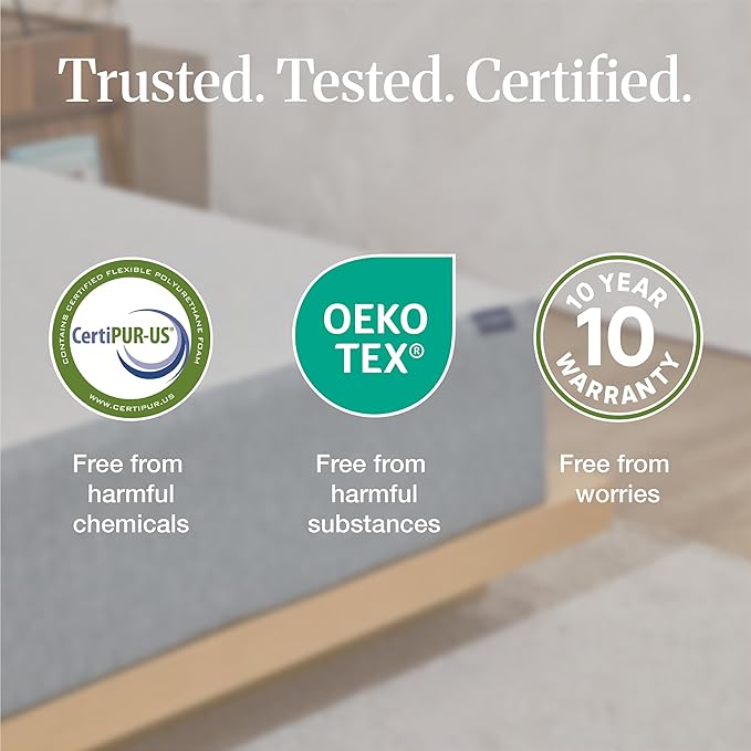 LIFEMENT Basic King Graphite Infused Memory Foam Mattress in a Box | Medium Firm Bed, Fiberglass Free, CertiPUR-US Certified Foam, Cooling Comfort & Support, 10 Inch