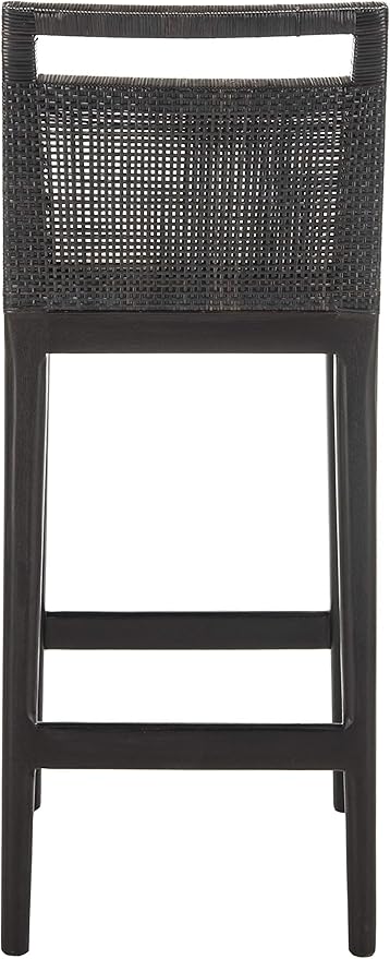 SAFAVIEH Darin Barstool, Black/White