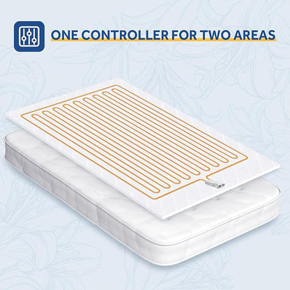 Sealy Heated Mattress Pad Full Size Single Control for Zone, 9 Heated Settings & 1-9 Hours Auto Shut Off, Luxury Quilted Bed Warmer with ETL Certified, Soft Extra-Cozy Fabric