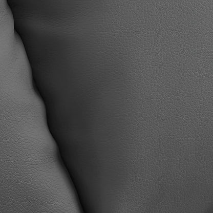 MCombo Medium Lay Flat Dual Motor Power Lift Recliner Chair Sofa with Massage and Heat for Elderly People, Infinite Position, Faux Leather 7679 (Dark Grey, Medium)