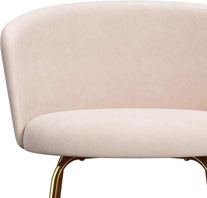 Hillsdale Marisol Metal Vanity Stool for Makeup Room or Bathroom, Gold