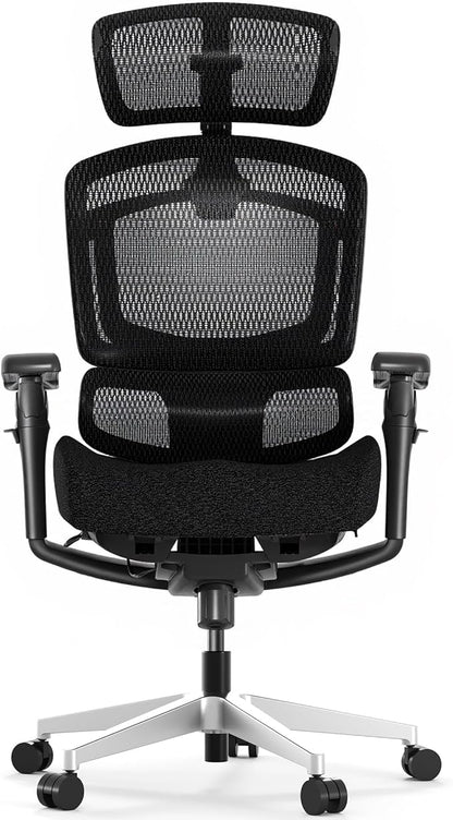 FLEXISPOT ErgoX-PRO Ergonomic Office Chair Black – Cloudtech Cushion, 5D Lumbar, 7D Armrests, 4D Headrest, 551LBS Capacity – Office, Gaming, Home