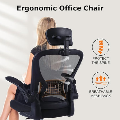 Office Chair Ergonomic Desk Chair Comfort Adjustable Height with Wheels，Lumbar Support Mesh Swivel Computer Home office chair ,Conference Room Chairs