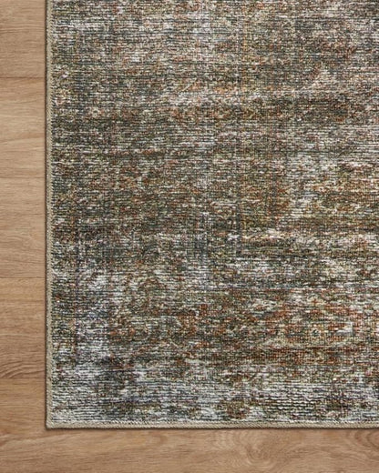 Loloi Amber Lewis Billie Collection, Tobacco & Rust 3'-6" x 5'-6" Area Rug – Antique & Distressed Accent Rugs for Living Room, Bedroom, Entryway & Hallway, No Shed High Traffic Area Home Decor Rug