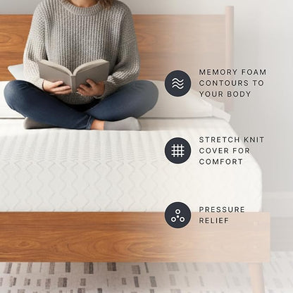Signature Design by Ashley Chime Memory Foam 12" Full Mattress with Thick Memory and Support Foam for Pressure Relief, Fiberglass Free, Mattress In A Box