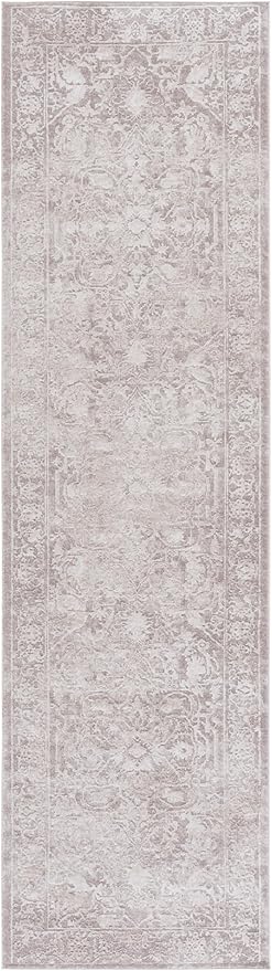 SAFAVIEH Reflection Collection Runner Rug - 2'3" x 10', Beige & Cream, Non-Shedding & Easy Cleaning, Ideal for Living Room, Bedroom (RFT665A)