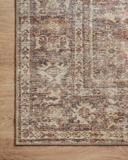 Loloi Amber Lewis Georgie Collection GER-06 Bordeaux/Antique 3'-9" x 5'-6", .19" Pile Height, Accent Rug