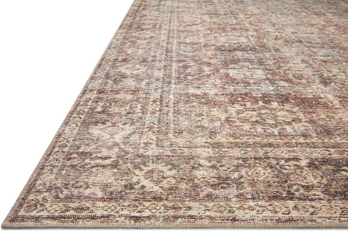 Loloi Amber Lewis Georgie Collection GER-06 Bordeaux/Antique 10'-0" x 14'-0", .19" Pile Height, Area Rug