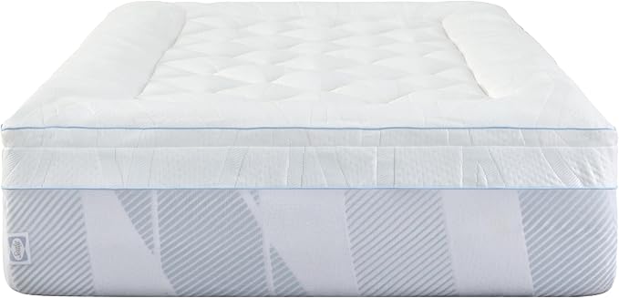 Sealy Dreamlife 3” Gel Memory Foam Twin Mattress Topper with 1” Quilted Cooling Cover, SealyComfort Gel Foam, SealyCool Poly Blend Cover