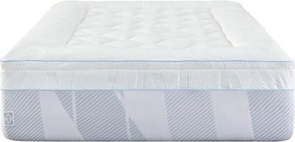 Sealy Dreamlife 3” Gel Memory Foam Twin XL Mattress Topper with 1” Quilted Cooling Cover, SealyComfort Gel Foam, SealyCool Poly Blend Cover
