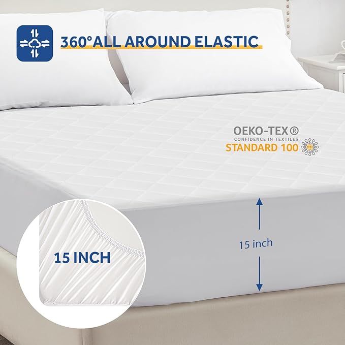 Sealy Heated Mattress Pad Full Size Single Control for Zone, 9 Heated Settings & 1-9 Hours Auto Shut Off, Luxury Quilted Bed Warmer with ETL Certified, Soft Extra-Cozy Fabric